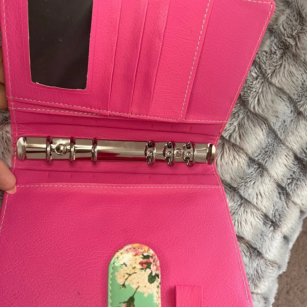 Floral Mint Green Wallet